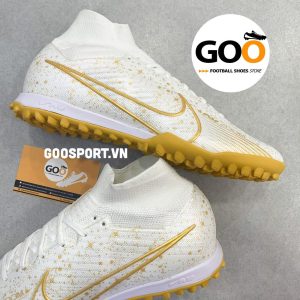 Mercurial Superfly 9 TF trắng chấm vàng