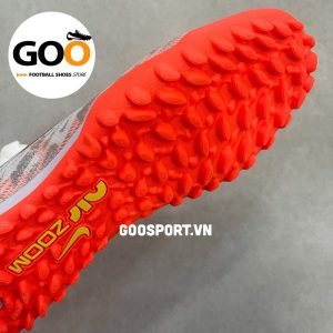 Mercurial Superfly 9 TF trắng sọc cam