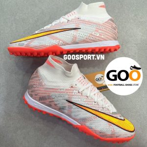 Mercurial Superfly 9 TF trắng sọc cam