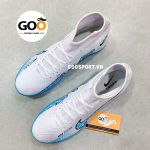 Mercurial Superfly 9 TF trắng xanh