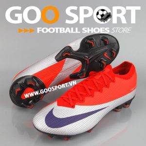 Nike Mercurial Vapor 13 FG đỏ bạc - Giày đá bóng sân cỏ tự nhiên