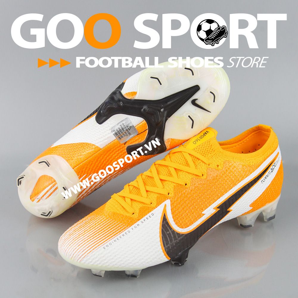 Nike Mercurial Vapor 13 FG tia chớp cam - Giày đá bóng sân cỏ tự nhiên