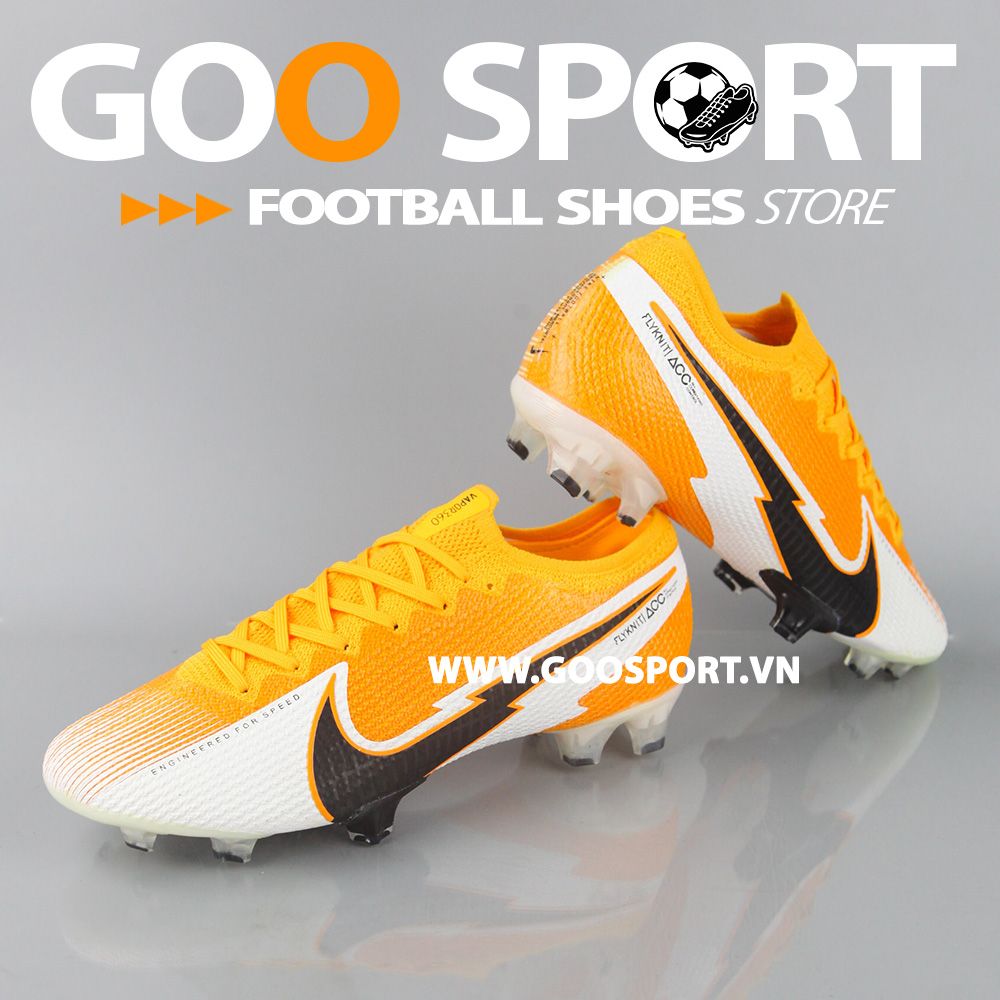 Nike Mercurial Vapor 13 FG tia chớp cam - Giày đá bóng sân cỏ tự nhiên