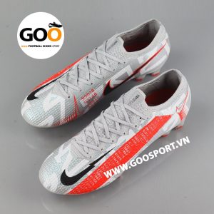 Nike Mercurial Vapor 13 FG xám cam 3D - Giày đá bóng sân cỏ tự nhiên
