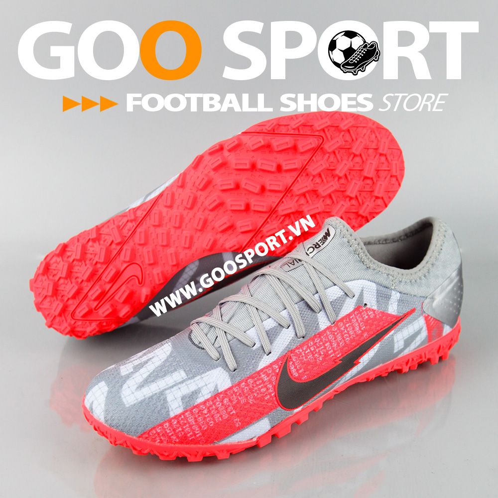 Nike Mercurial Vapor 13 TF xám cam 3D