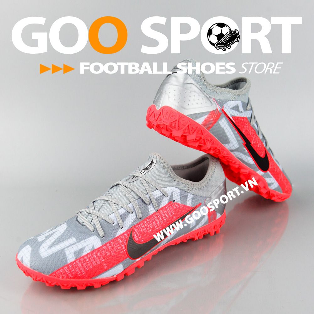 Nike Mercurial Vapor 13 TF xám cam 3D