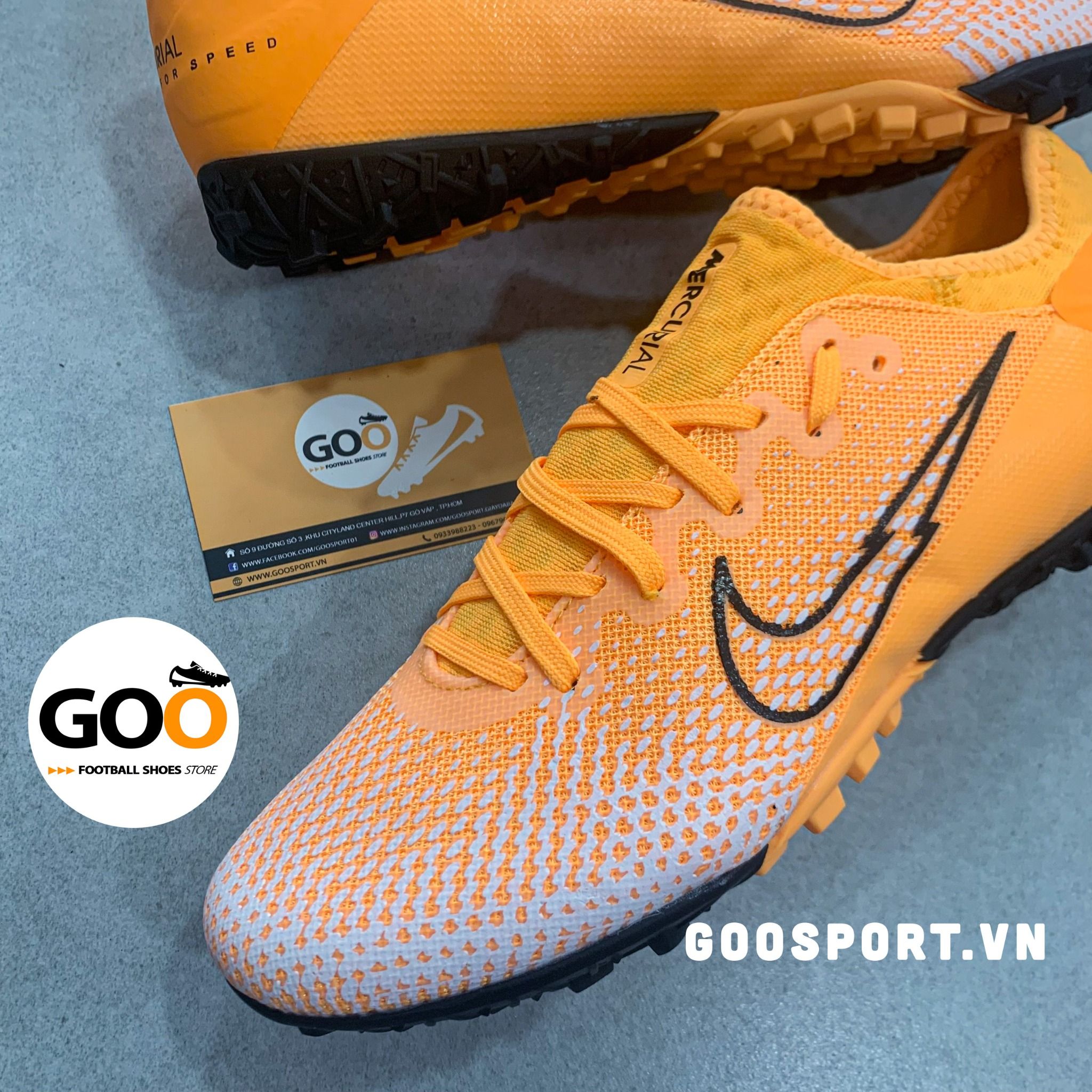 Nike Mercurial Vapor 13 TF tia chớp cam