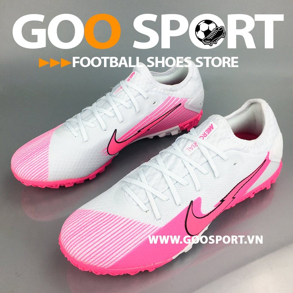 Nike Mercurial Vapor 13 TF tia chớp trắng hồng