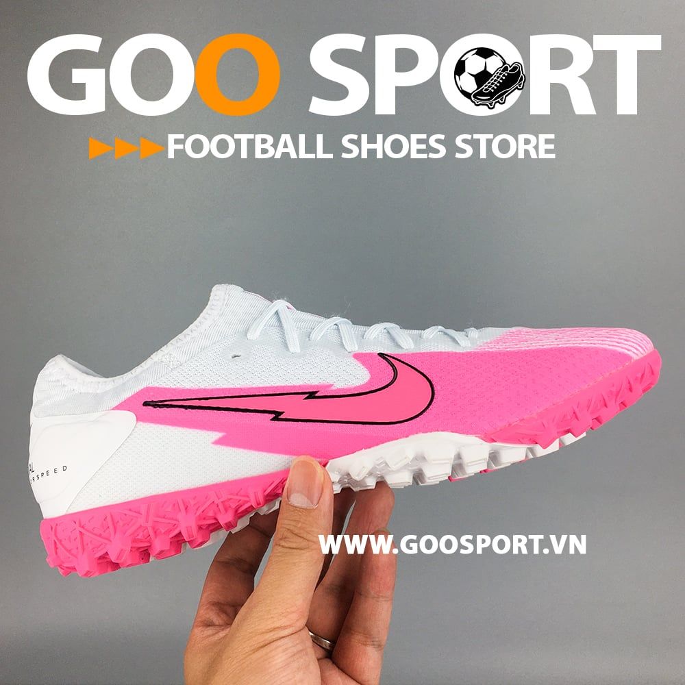 Nike Mercurial Vapor 13 TF tia chớp trắng hồng