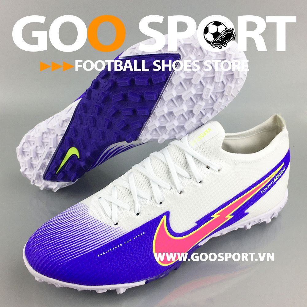 Nike Mercurial Vapor 13 TF tia chớp xanh đỏ