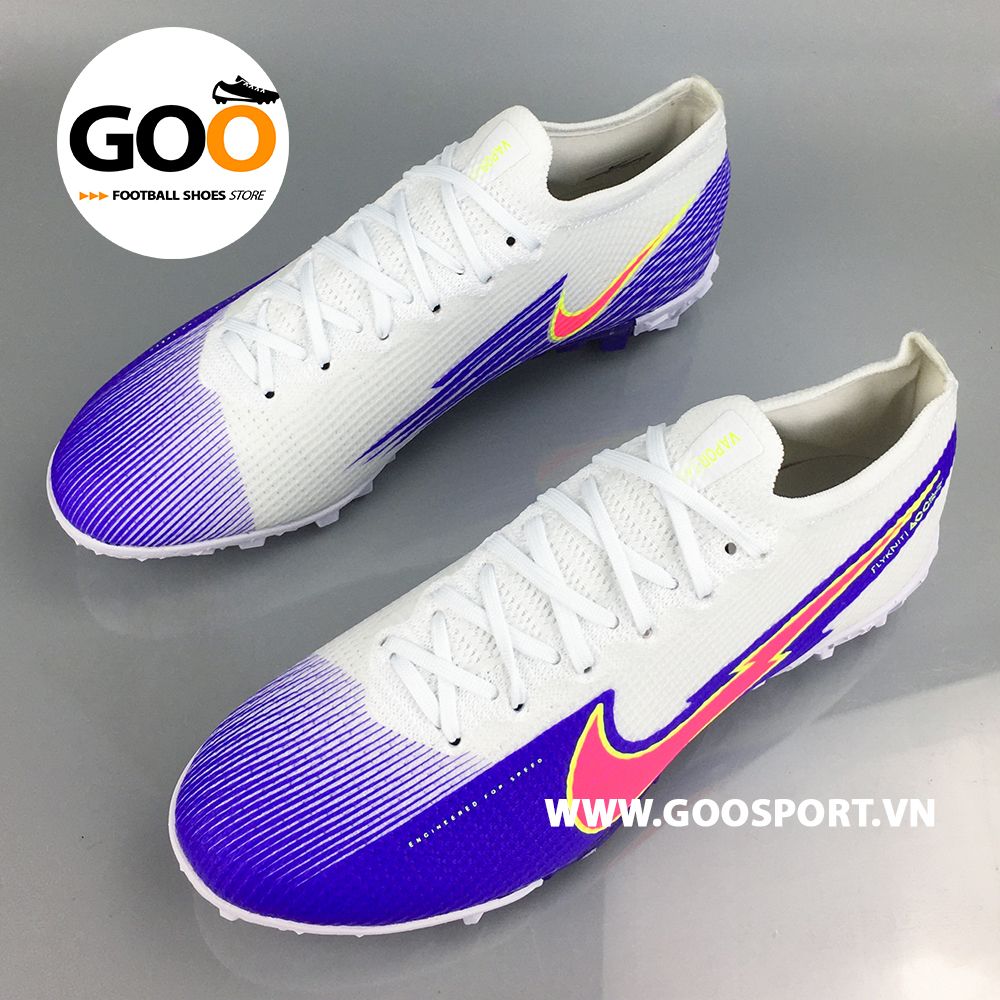 Nike Mercurial Vapor 13 TF tia chớp xanh đỏ