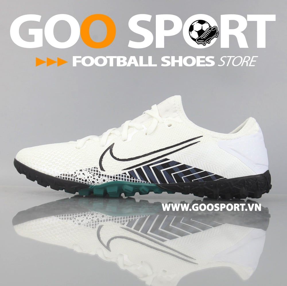 Nike Mercurial Vapor 13 TF trắng xanh cổ vịt