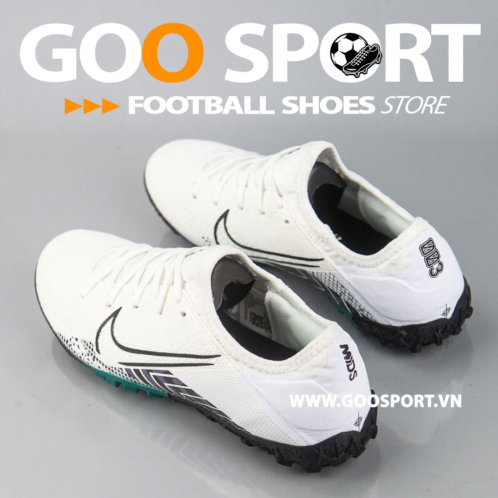 Nike Mercurial Vapor 13 TF trắng xanh cổ vịt