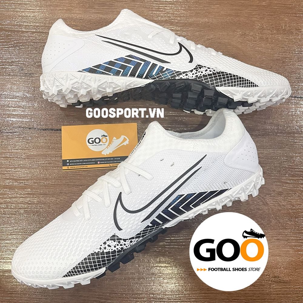 Nike Mercurial Vapor 13 TFtrắng xanh đen