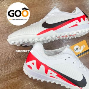 Mercurial Vapor 15 TF trắng gót đỏ