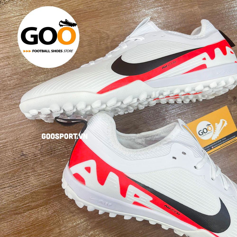 Mercurial Vapor 15 TF trắng gót đỏ