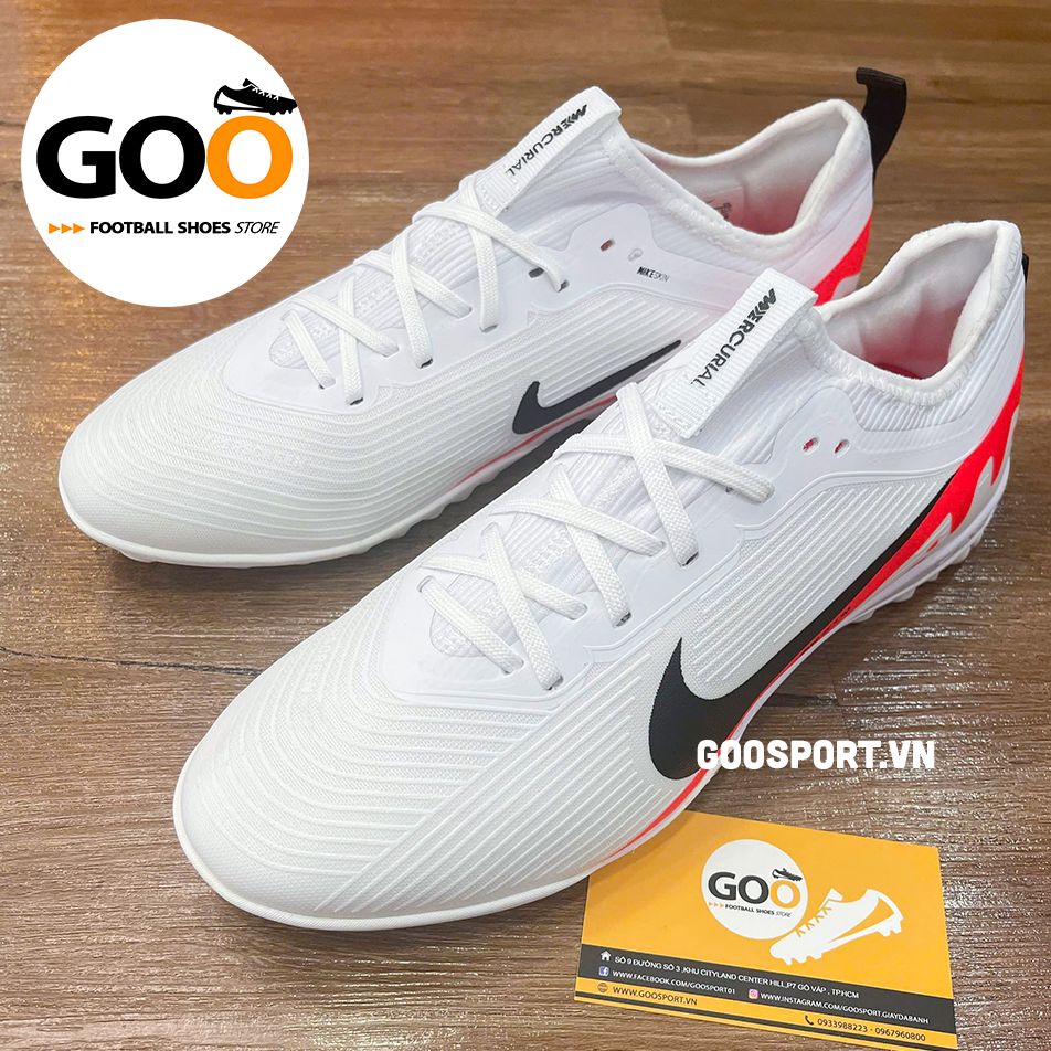 Mercurial Vapor 15 TF trắng gót đỏ