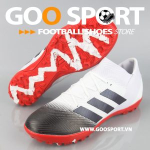 Adidas Nemeziz 18.3 TF trắng mũi đen