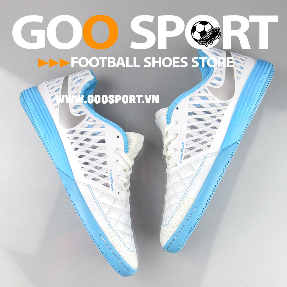 Nike Lunar Gato 2 IC trắng xanh ngọc