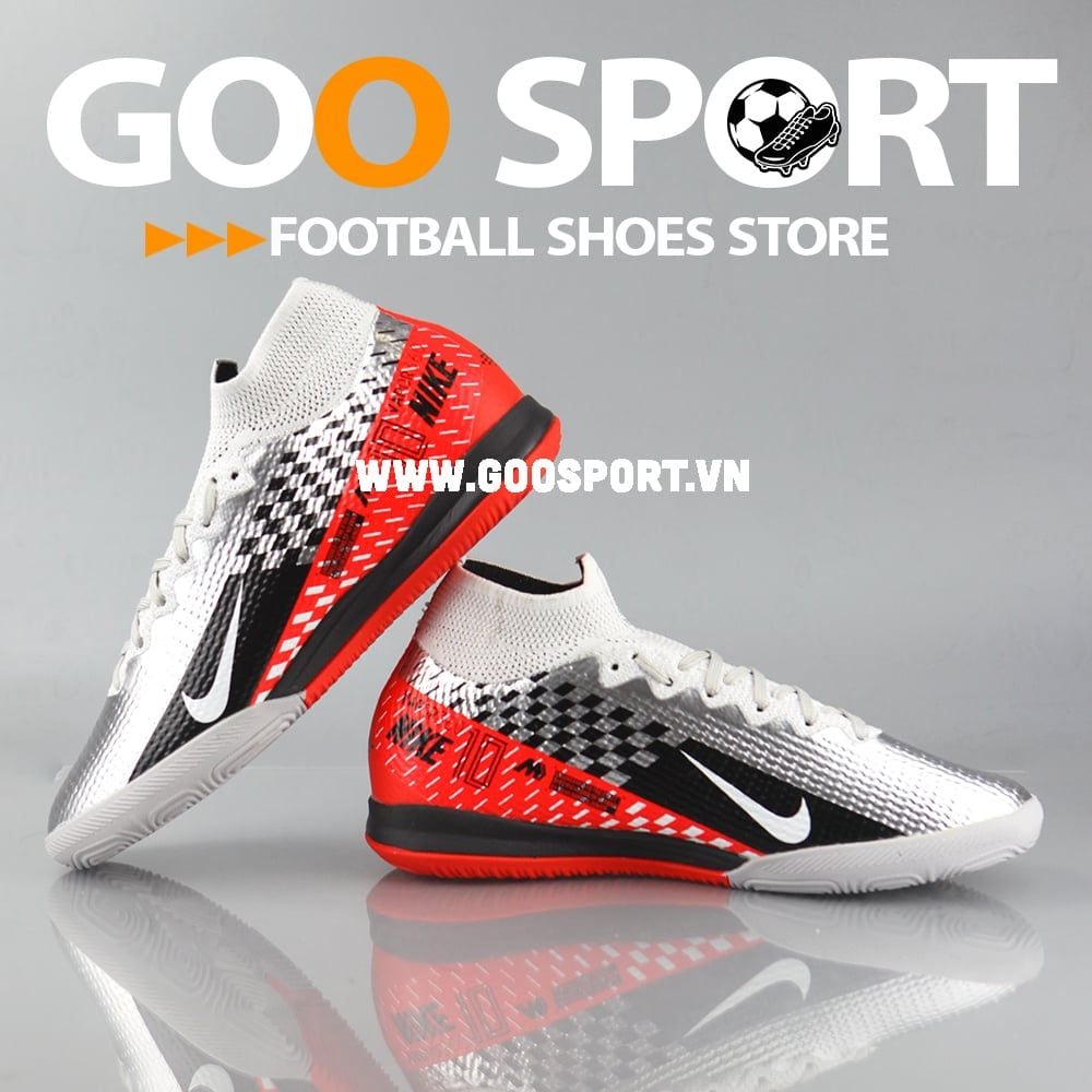 Nike Mercurial Superfly 7 IC xám đen đỏ