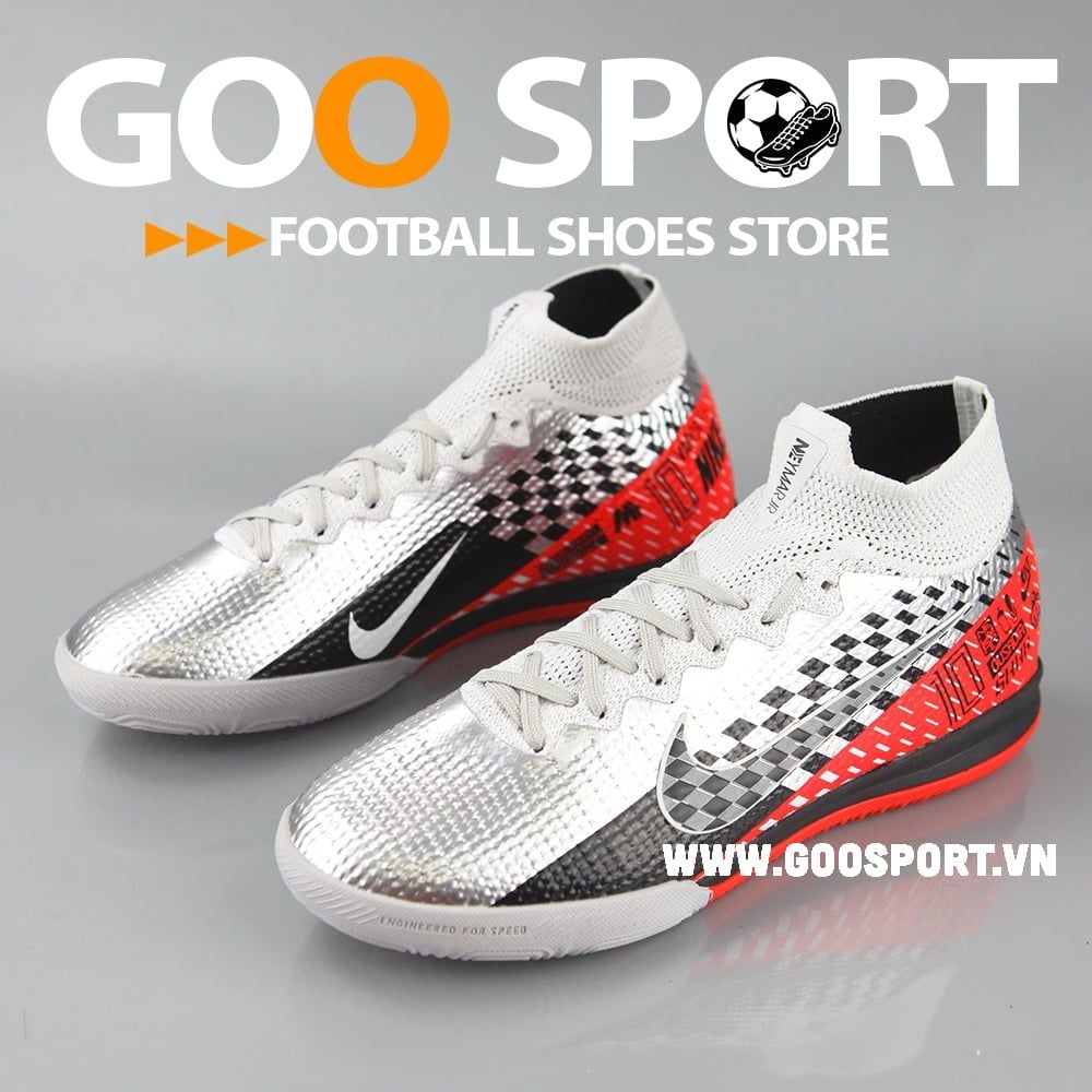 Nike Mercurial Superfly 7 IC xám đen đỏ