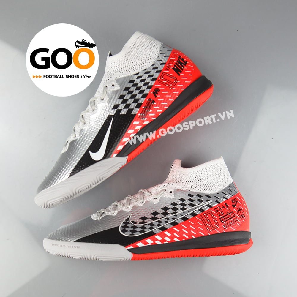 Nike Mercurial Superfly 7 IC xám đen đỏ