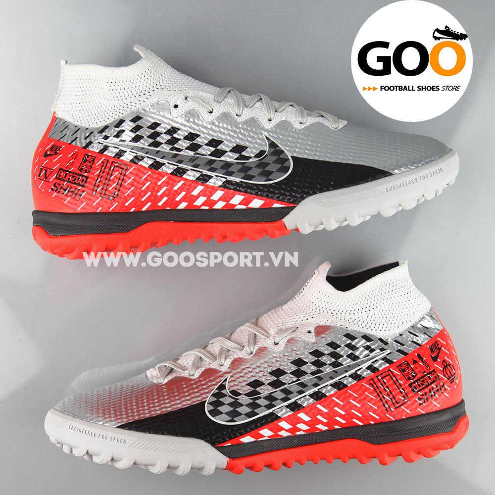 Nike Mercurial Superfly 7 TF xám đen đỏ