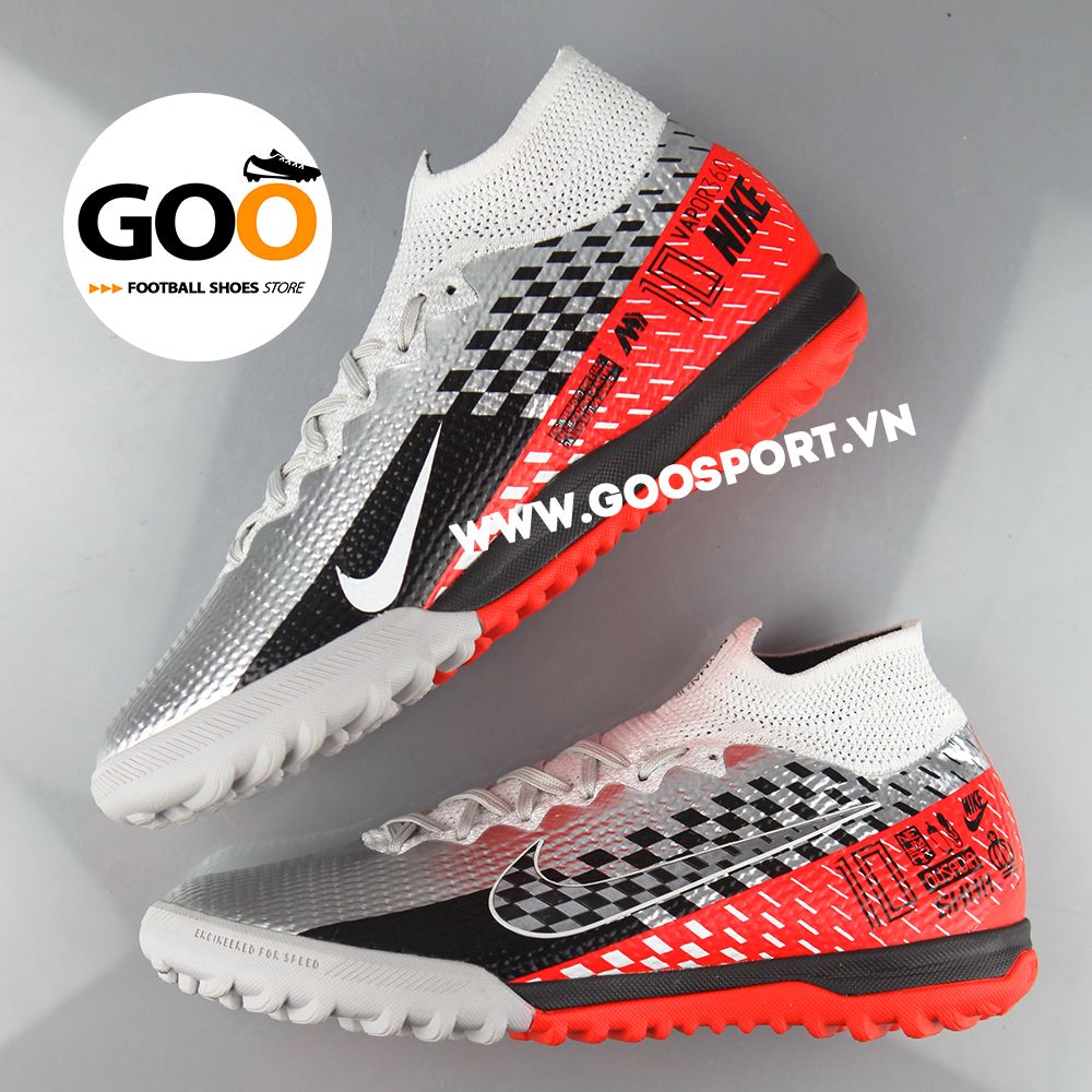 Nike Mercurial Superfly 7 TF xám đen đỏ