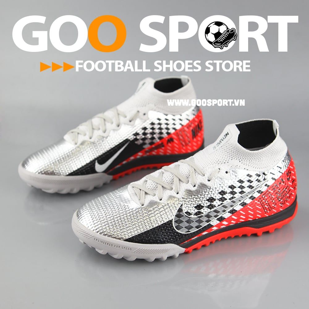 Nike Mercurial Superfly 7 TF xám đen đỏ