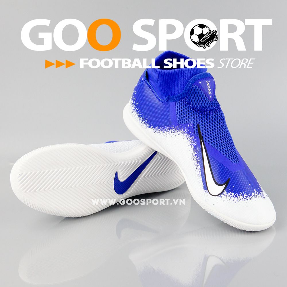Nike Phantom Vision IC cổ cao trắng xanh dương
