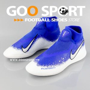 Nike Phantom Vision IC cổ cao trắng xanh dương