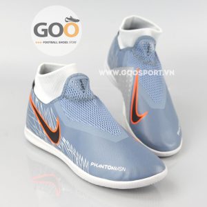 Nike Phantom Vision IC cổ cao xám bạc