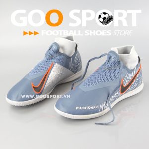 Nike Phantom Vision IC cổ cao xám bạc