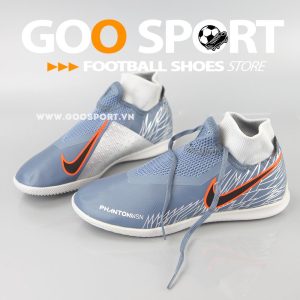Nike Phantom Vision IC cổ cao xám bạc