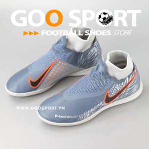 Nike Phantom Vision IC cổ cao xám bạc