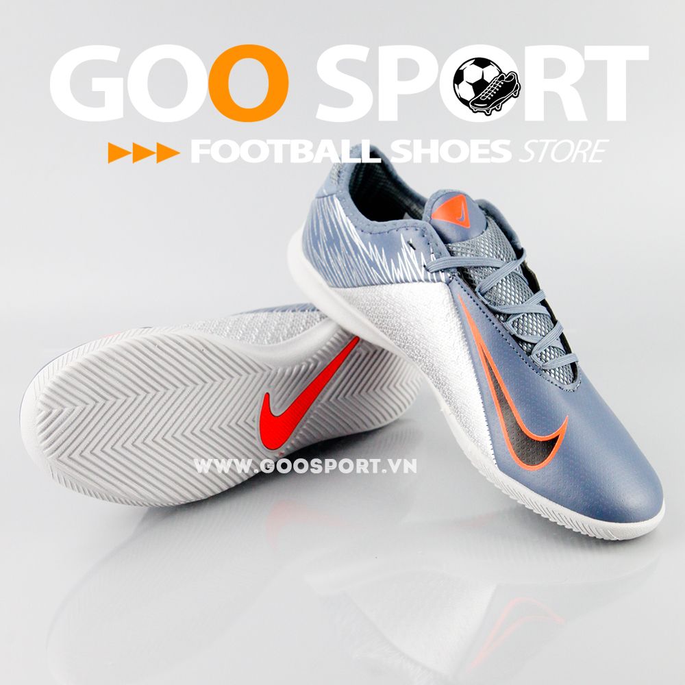 Nike Phantom Vision IC xám bạc