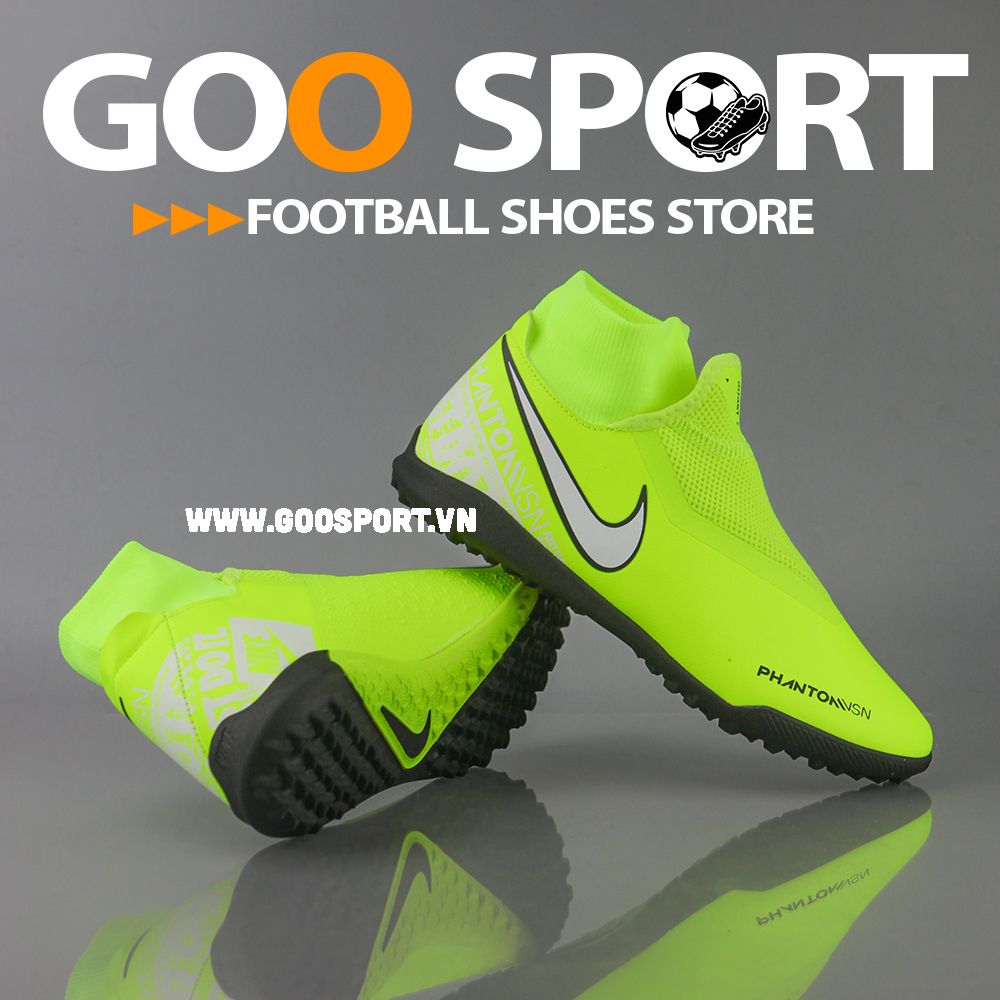 Nike Phantom Vision TF cổ cao dạ quang