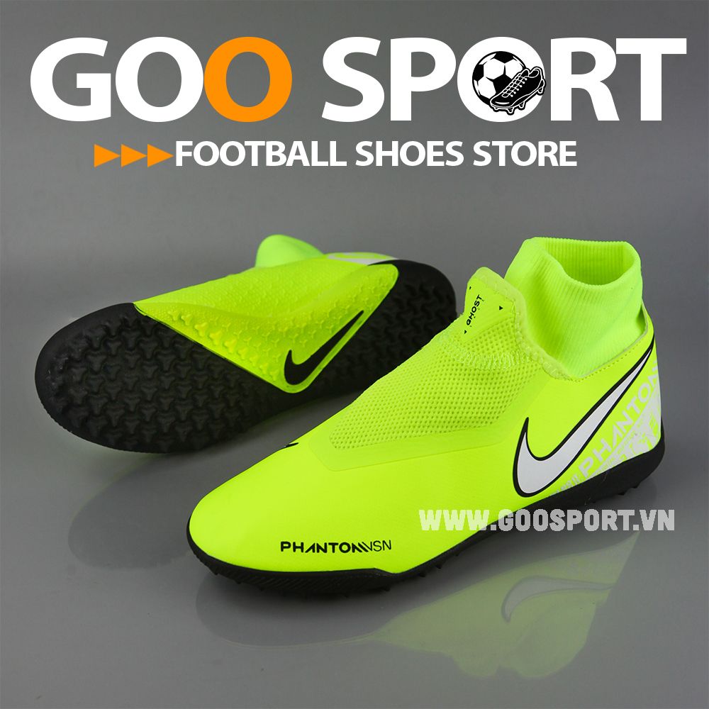 Nike Phantom Vision TF cổ cao dạ quang