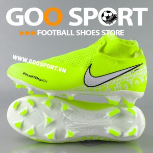 Nike Phantom Vision FG cổ cao dạ quang - Giày đá bóng sân cỏ tự nhiên