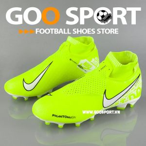 Nike Phantom Vision FG cổ cao dạ quang - Giày đá bóng sân cỏ tự nhiên