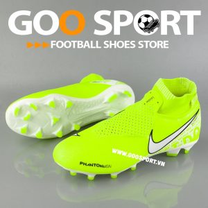 Nike Phantom Vision FG cổ cao dạ quang - Giày đá bóng sân cỏ tự nhiên