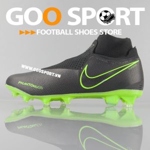 Nike Phantom Vision FG cổ cao Đen - Giày đá bóng sân cỏ tự nhiên
