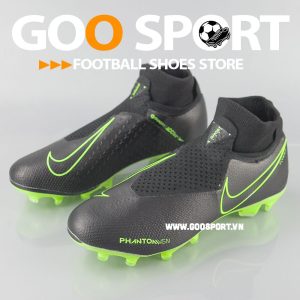 Nike Phantom Vision FG cổ cao Đen - Giày đá bóng sân cỏ tự nhiên