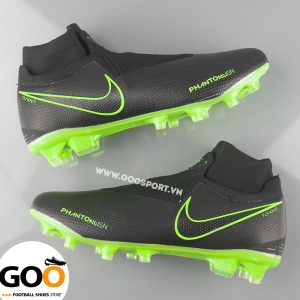 Nike Phantom Vision FG cổ cao Đen - Giày đá bóng sân cỏ tự nhiên