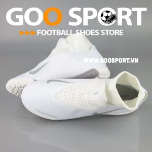 Nike Phantom Vision TF cổ cao trắng full