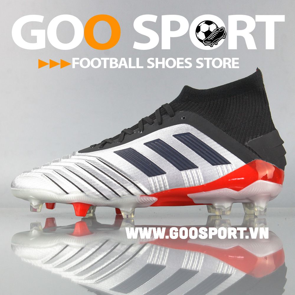Adidas Predator 19.1 FG xám - Giày đá bóng sân cỏ tự nhiên