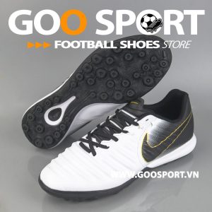 Nike Tiempo 7 TF trắng gót đen