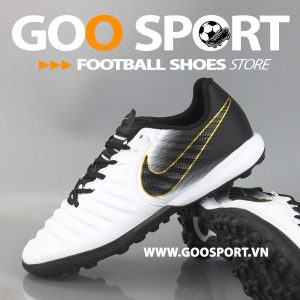 Nike Tiempo 7 TF trắng gót đen