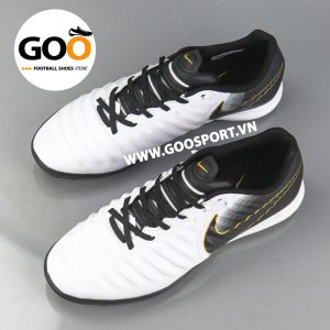Nike Tiempo 7 TF trắng gót đen
