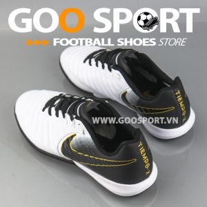 Nike Tiempo 7 TF trắng gót đen